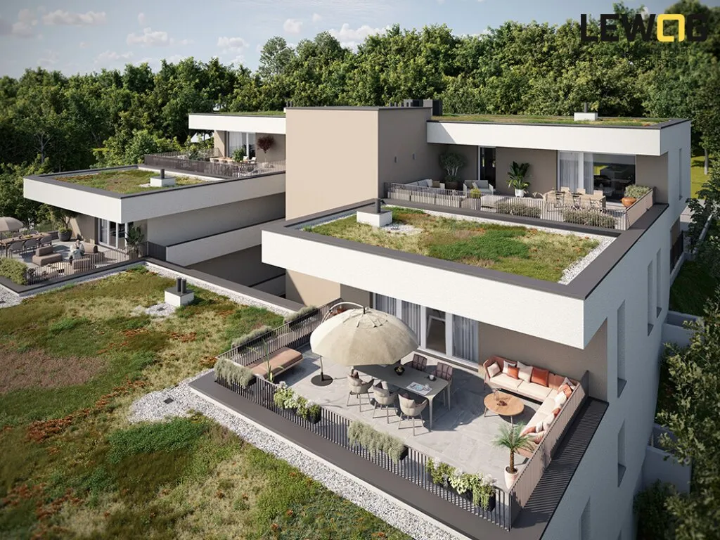 Lichtenberg. Pöstlingbergstraße - Dachterrassenwohnung Top 10 - Fertigstellung Sommer 2027! - Ansicht 2