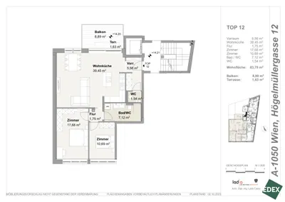 3-Zimmer-Wohnung kaufen in Wien – 83,79 m², € 639.000 – Bild 21 von 21