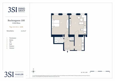 2-Zimmer-Wohnung kaufen in Wien – 66 m², € 249.000 – Bild 8 von 8