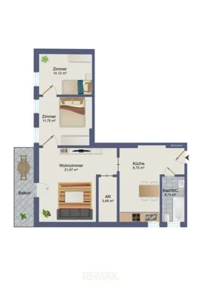 3-Zimmer-Wohnung kaufen in Sankt Pölten Land – 68,1 m², € 199.000 – Bild 9 von 9