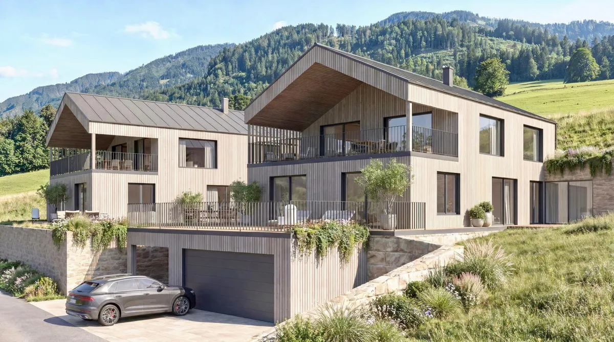 Mondsee View Villas - Exklusive Architektenvillen in privilegierter Panoramalage oberhalb des Mondsees, Tiefgraben