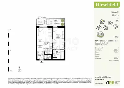 2-Zimmer-Wohnung kaufen in Wien – 45,32 m², € 263.000 – Bild 13 von 13