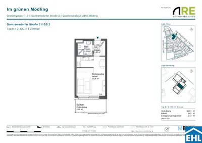 1-Zimmer-Wohnung kaufen in Mödling – 32,51 m², € 242.500 – Bild 11 von 11