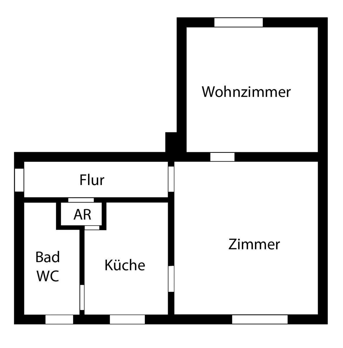 Charmante 2-Zimmer-Altbauwohnung in Mittersill - Ansicht 3