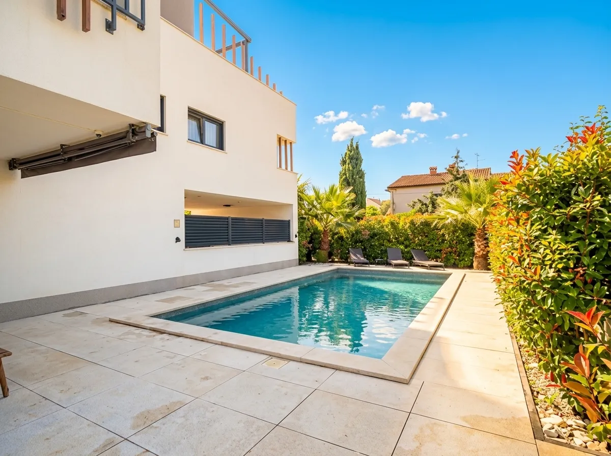 KROATIEN / Pula: Erdgeschosswohnung mit PRIVATEM POOL & großem Garten!