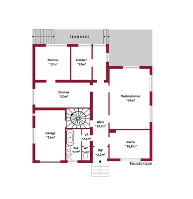 5-Zimmer-Haus kaufen in Wiener Neustadt Land – 131,4 m², € 379.000 – Bild 29 von 30