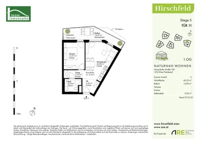Immobilie kaufen in Wien – 45,23 m², € 238.000 – Bild 25 von 25