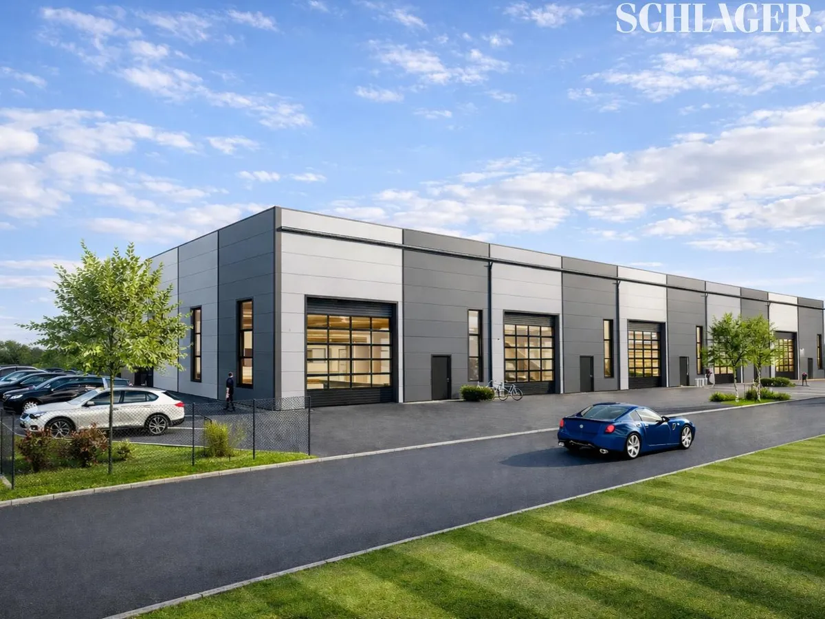 Neubau Halle in unmittelbarer Autobahnnähe - Ansicht 2