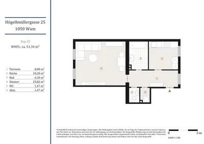 2-Zimmer-Wohnung kaufen in Wien – 51 m², € 259.000 – Bild 15 von 15