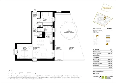 3-Zimmer-Wohnung mieten in Wien – 71,29 m², € 1.320 – Bild 19 von 24
