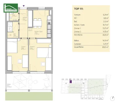 3-Zimmer-Wohnung mieten in Graz – 49,81 m², € 699 – Bild 18 von 18