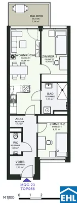 3-Zimmer-Wohnung mieten in Graz – 54,07 m², € 827 – Bild 23 von 23