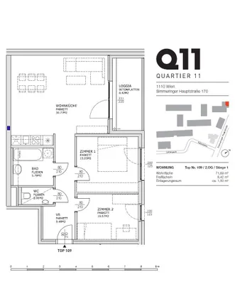 3-Zimmer-Wohnung mieten in Wien – 71,69 m², € 1.478 – Bild 15 von 16