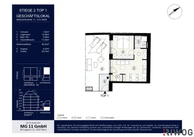 2-Zimmer-Gewerbeimmobilie kaufen in Wien – 36 m², € 200.000 – Bild 10 von 10