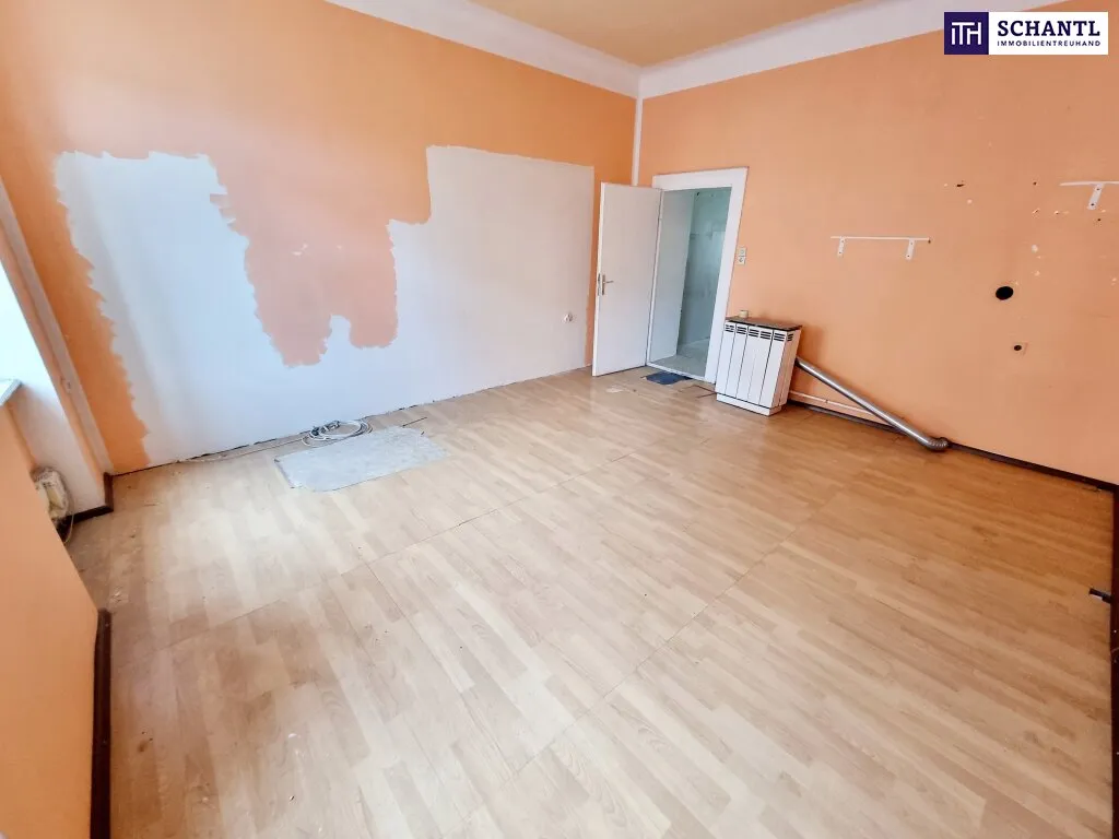 Schön ist was anderes. Aber das wird schon! Ideale 1-Zimmer-Wohnung in 1030 Wien - Selbst Gestalten - Sanierungsbedürftige Altbauwohnung! U-Bahn ums Eck + Traumhaft renoviertes Altbauhaus + Optimals - Ansicht 2
