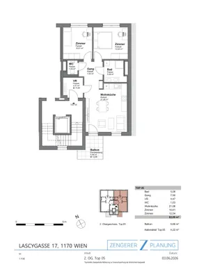 3-Zimmer-Wohnung mieten in Wien – 62,89 m², € 1.479 – Bild 14 von 14