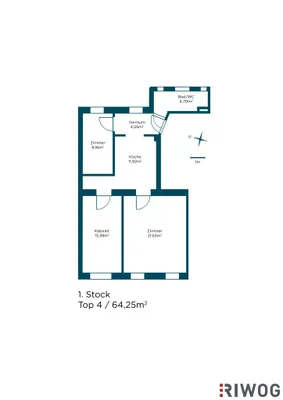 3-Zimmer-Wohnung kaufen in Wien – 64,25 m², € 299.900 – Bild 24 von 25