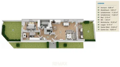 3-Zimmer-Wohnung kaufen in Wien – 77 m², € 349.000 – Bild 12 von 12