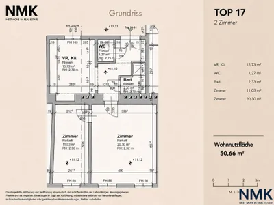 Wohnung kaufen in Wien – 50,66 m², € 217.000 – Bild 12 von 12