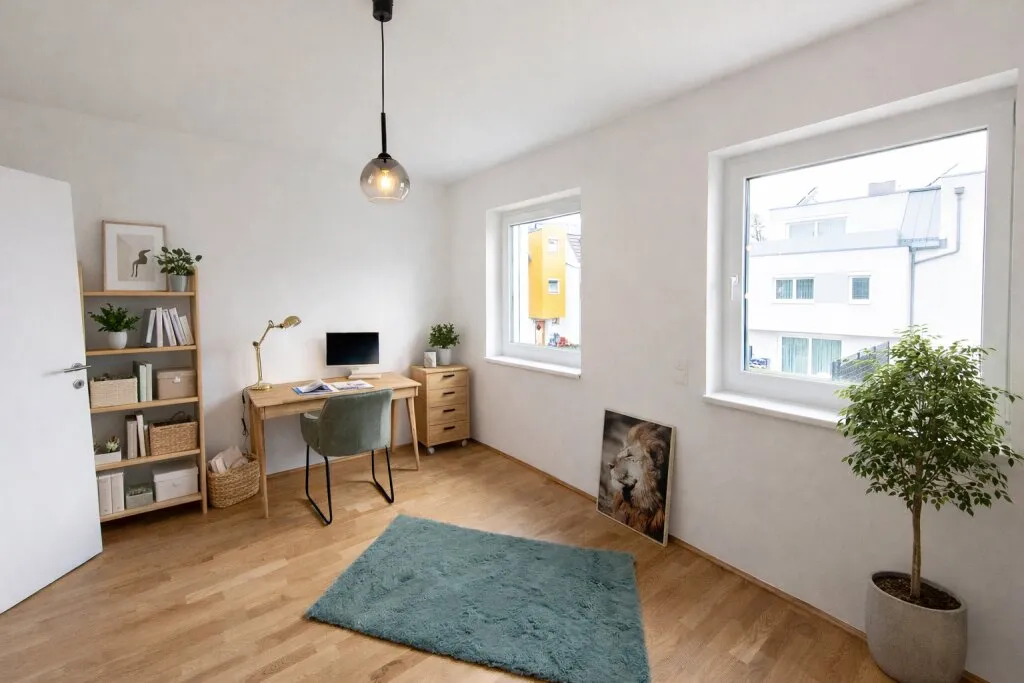 Hochwertiges Reihenhaus (Ziegelmassivbau) mit 4,5 Zimmern, Eigengarten, Dachterrasse, Keller u. Garagenplatz, provisionsfrei! - Ansicht 3