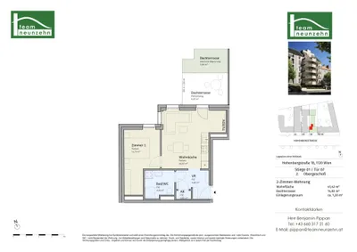Immobilie kaufen in Wien – 41,42 m², € 279.000 – Bild 19 von 19