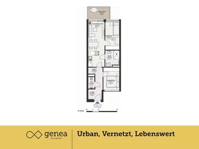 2-Zimmer-Wohnung mieten in Graz – 54,21 m², € 800 – Bild 2 von 27