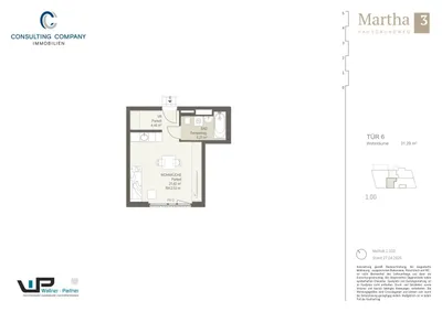1-Zimmer-Wohnung kaufen in Wien – 31,29 m², € 172.100 – Bild 2 von 5