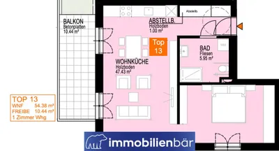 1-Zimmer-Wohnung kaufen in Linz – 54,38 m², € 439.000 – Bild 7 von 7