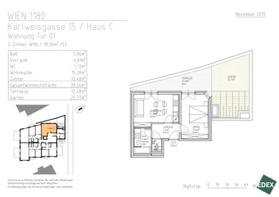 2-Zimmer-Wohnung mieten in Wien – 39,56 m², € 1.049 – Bild 31 von 32