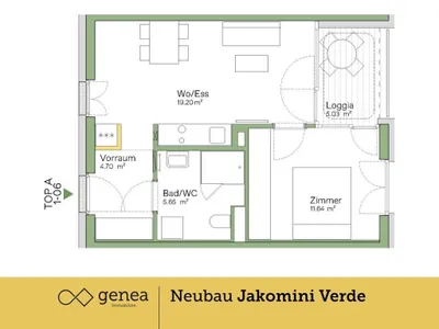 2-Zimmer-Wohnung kaufen in Graz – 41,18 m², € 207.000 – Bild 2 von 17