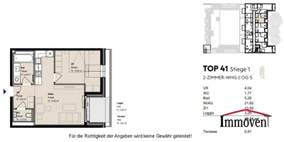 2-Zimmer-Wohnung mieten in Wien – 50 m², € 1.599 – Bild 32 von 32