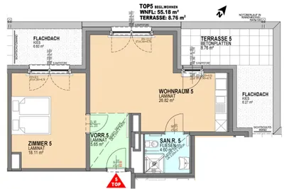 2-Zimmer-Wohnung mieten in Wiener Neustadt – 54,99 m², € 1.064 – Bild 7 von 13