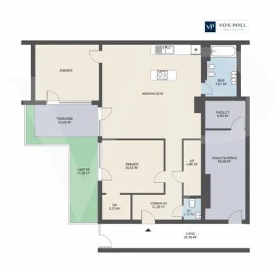 3-Zimmer-Wohnung kaufen in Wien – 108,8 m², € 489.000 – Bild 17 von 17