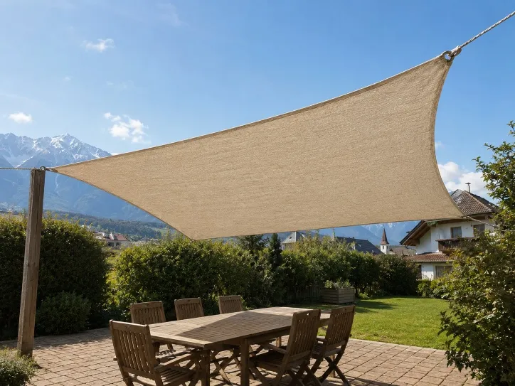 sonnensegel 4 x 5 mit ösen AJALGZ Rechteckiges 4x5.9m UV-Schutz 95%, Wasserdichtes Segeltuch aus Edelstahl für Außenbereich, Garten & Balkon – Weiß twmake-mb Farbe:Heron PFLEGEHINWEISE - Jack Wolfskin