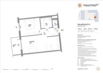 Unbefristete Neubau-Mietwohnung im Oberen Hausfeld Top 2.23 | Termin online buchen: www.hausfeld22.at/nordlicht – Bild 2