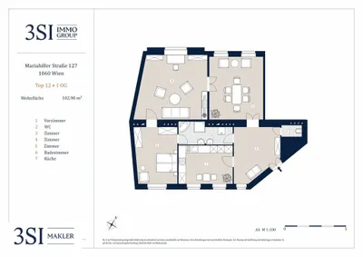 3-Zimmer-Wohnung kaufen in Wien – 102,9 m², € 579.000 – Bild 12 von 12