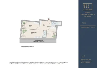 3-Zimmer-Wohnung kaufen in Wien – 60,96 m², € 396.240 – Bild 11 von 11