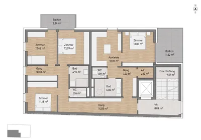 5-Zimmer-Wohnung kaufen in Graz – 199,46 m², € 1.249.459 – Bild 4 von 6