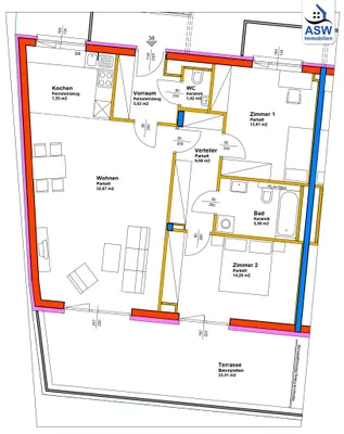 3-Zimmer-Wohnung mieten in Graz – 87 m², € 1.199 – Bild 15 von 15