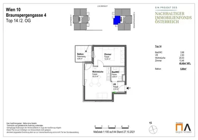 2-Zimmer-Wohnung mieten in Wien – 40,4 m², € 849 – Bild 17 von 17