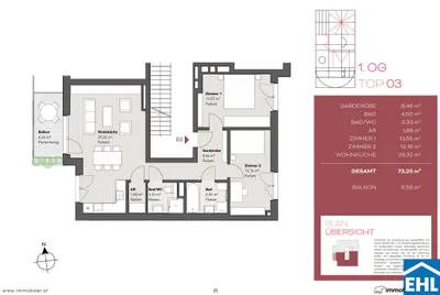 Immobilie kaufen in Wien – 73,2 m², € 544.545 – Bild 6 von 6