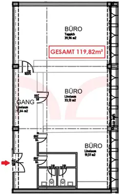 3-Zimmer-Gewerbeimmobilie mieten in Mödling – 120 m², € 839 – Bild 14 von 14