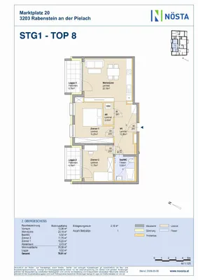 3-Zimmer-Wohnung mieten in Sankt Pölten Land – 70,14 m², € 795 – Bild 4 von 4