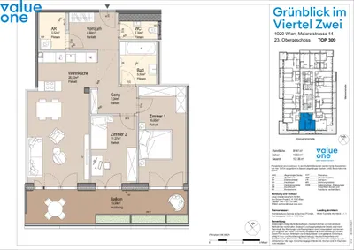3-Zimmer-Wohnung kaufen in Wien – 81,47 m², € 1.185.000 – Bild 37 von 37