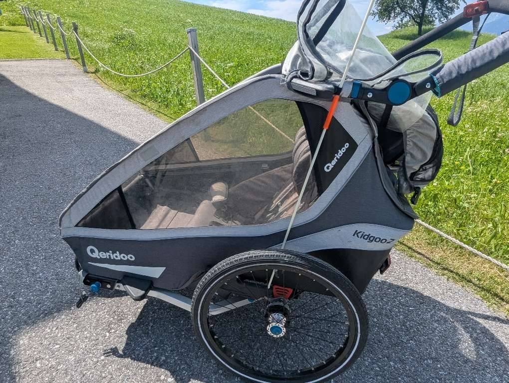 Fahrradanhnger Qeridoo Kidgoo 2 fr 2 Kinder,  220,- (6136 Pill) -  willhaben