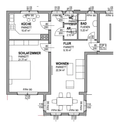 2-Zimmer-Wohnung kaufen in Gmunden – 72,73 m², € 239.950 – Bild 8 von 9