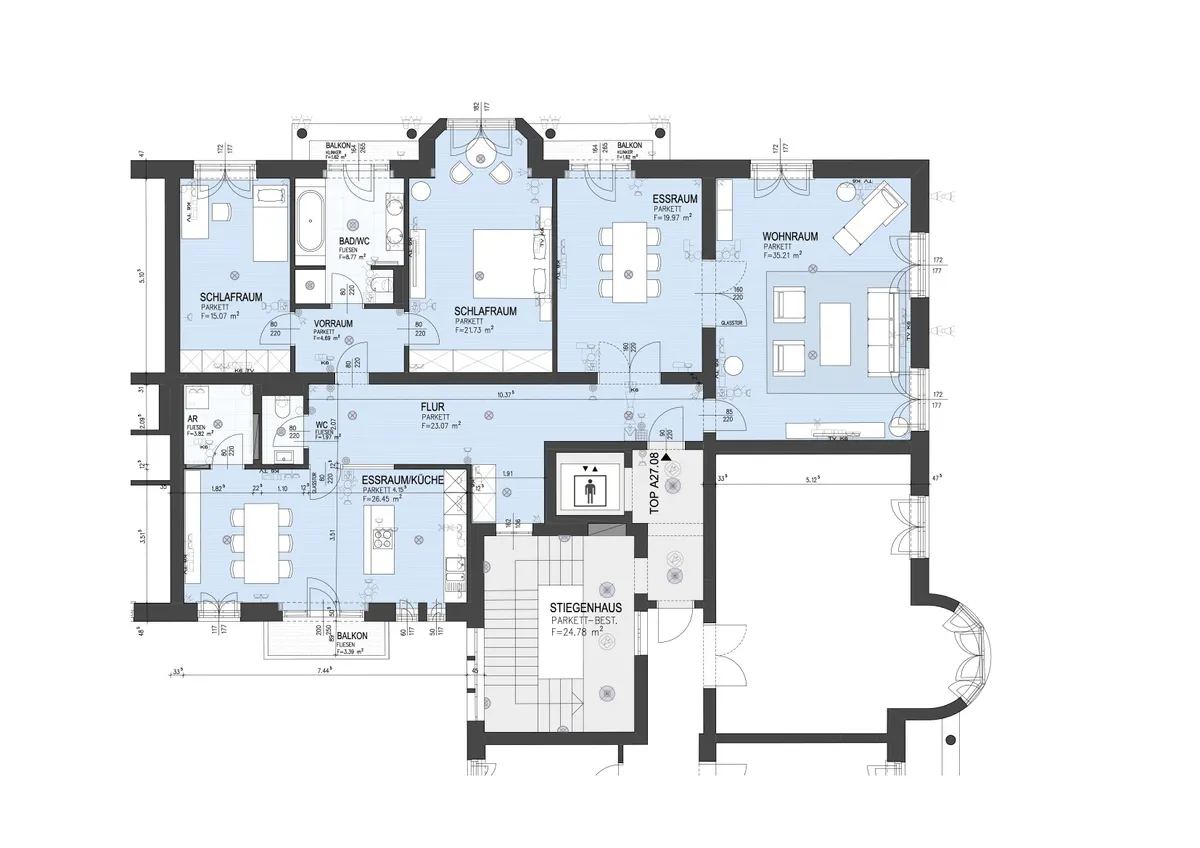 Exclusive 4 Zimmer Wohnung im Palais von Andrä – pohled 2