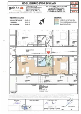 2-Zimmer-Wohnung mieten in Wiener Neustadt – 59,59 m², € 1.160 – Bild 16 von 17