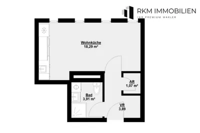1-Zimmer-Wohnung kaufen in Wien – 27 m², € 150.000 – Bild 11 von 11