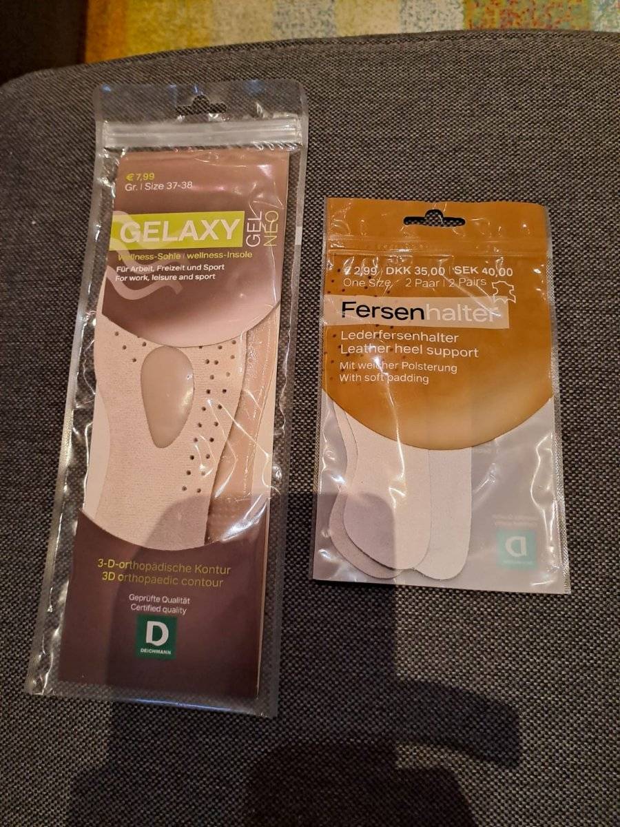 `Deichmann Einlegesohle Gelaxy Gel Neo Gr. 37-38 + Leder-Fersenhalter - NEU & OVP
